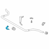 OEM 2004 Chrysler Crossfire Bracket-STABILIZER Bar Cushion Diagram - 5099734AA