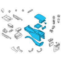 OEM Infiniti Q70 Console Complete Diagram - 96905-5UV5C