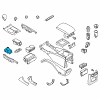 OEM 2012 Infiniti M56 Indicator Assy-Auto Transmission Control Diagram - 96940-1MA2B