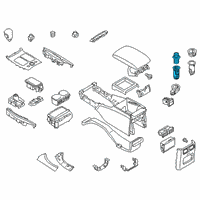 OEM Infiniti Q70L Cigarette Lighter Complete Diagram - 25331-3RA0D