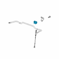 OEM 2014 Buick Enclave Stabilizer Bar Insulator Diagram - 15896940