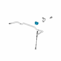 OEM GMC Acadia Limited Stabilizer Bar Insulator Diagram - 15896940