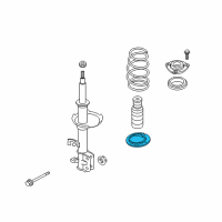 OEM 2017 Chevrolet City Express INSULATOR, FRT SPR LWR <USE 3C 0261B> Diagram - 19317865