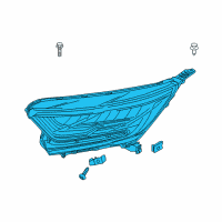 OEM 2019 Honda CR-V Headlight Assembly, Passenger Side Diagram - 33100-TLA-A11