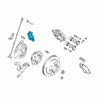 OEM 2007 Dodge Ram 2500 Adapter-Disc Brake CALIPER Diagram - 5093268AA