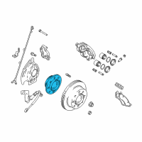 OEM Dodge Ram 1500 Brake Hub And Bearing Diagram - 5179955AA