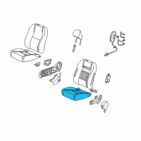 OEM Honda Insight Pad, L. FR. Seat Cushion Diagram - 81537-TM8-A01