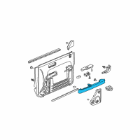 OEM 2006 Honda Element Armrest, Driver Side (Gray) Diagram - 83583-SCV-A01ZC