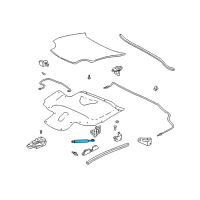 OEM 1998 Chevrolet Corvette Lift Cylinder Diagram - 10274108