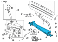 OEM 2020 Toyota Highlander Linkage Assembly Diagram - 85150-0E100