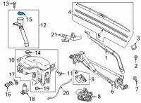 OEM 2021 Toyota Highlander Reservoir Cap Diagram - 85316-0E030