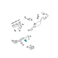 OEM 1999 Mercury Mountaineer Converter Bracket Diagram - F87Z-5E269-DC