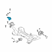 OEM 2017 Hyundai Sonata Support Engine Mounting Bracket Diagram - 21825-E6100