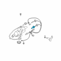 OEM 2006 Infiniti G35 High Beam Bulb Diagram - B671K-C9940