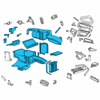 OEM Ford Taurus Evaporator Case Diagram - 1F1Z-19850-A