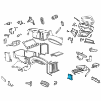 OEM 2000 Mercury Sable Motor Assembly Diagram - F7DZ-19E616-BA