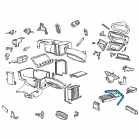 OEM Mercury Sable Heater Core Seal Kit Diagram - YF3Z-18658-AA