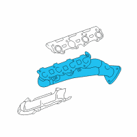 OEM 2009 Toyota Sequoia Exhaust Manifold Diagram - 17105-50210