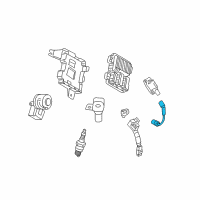 OEM 2009 Chevrolet Corvette Plug Wire Diagram - 12666910