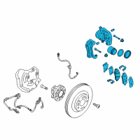 OEM 2017 Kia K900 Front Brake Assembly, Left Diagram - 581103T500