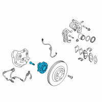 OEM Kia Front Wheel Hub Assembly Diagram - 517503T050