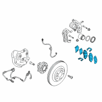 OEM 2017 Kia K900 Pad Kit-Front Disc Brake Diagram - 581013TA50