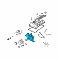 OEM BMW Timing Case Cover, Bottom Diagram - 11-14-7-533-686