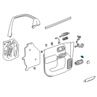 OEM GMC Sierra 2500 HD Lock Switch Diagram - 23387535