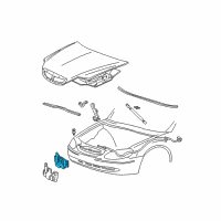 OEM 2005 Mercury Sable Latch Diagram - 5F4Z-16700-AA