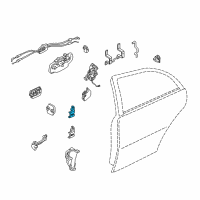 OEM 2006 Infiniti Q45 Hinge Assy-Rear Door Diagram - 82400-AR000