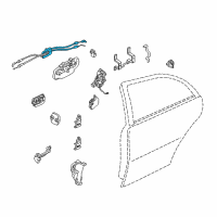 OEM 2005 Infiniti Q45 Cable-Lock Knob, RH Diagram - 82512-AR000