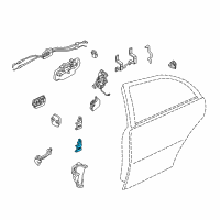 OEM 2004 Infiniti Q45 Hinge Assy-Rear Door Diagram - 82420-AR000