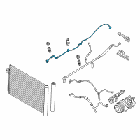 OEM 2014 BMW 528i Pressure Pipe Diagram - 64-53-9-120-003