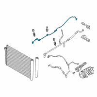 OEM BMW 528i Pressure Pipe Diagram - 64-53-9-120-003