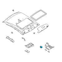 OEM 2000 Nissan Altima Switch Sunroof Diagram - 25451-9E400