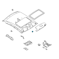 OEM 1999 Nissan Altima Holder SUNVISOR Diagram - 96409-9E022