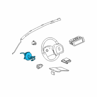 OEM 2008 Pontiac Solstice Clock Spring Diagram - 20940100