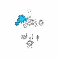 OEM Mercury Water Pump Assembly Gasket Diagram - 1L2Z-8507-AA