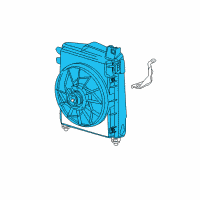 OEM Dodge Ram 1500 Fan MODUL-CONDENSER Cooling Diagram - 68004163AB