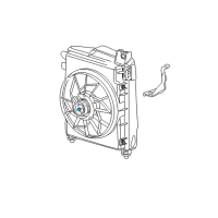 OEM 2007 Dodge Ram 2500 Motor-CONDENSER Fan Diagram - 5103465AB