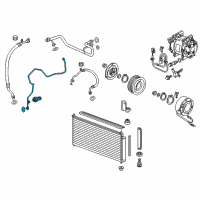 OEM 2011 Honda CR-Z Pipe, Receiver Diagram - 80341-SZT-G01