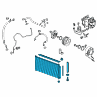 OEM Honda CR-Z Condenser Assy. Diagram - 80100-SZT-G01