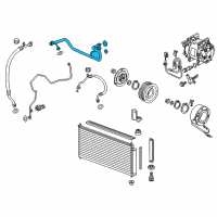 OEM 2013 Honda CR-Z Pipe, Air Conditioner Diagram - 80320-SZT-G01