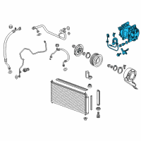 OEM 2014 Honda Insight Compressor Diagram - 38810-RBJ-A02