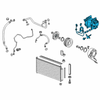 OEM 2010 Honda Insight Compressor Diagram - 38810-RBJ-A02