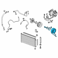 OEM Honda CR-Z Coil Set, Solenoid Diagram - 38924-RB0-006