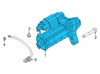 OEM 2022 Nissan Sentra Motor Assy-Starter Diagram - 23300-6LB1A