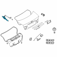 OEM BMW 323Ci Left Trunk Lid Hinge Diagram - 41-62-7-001-559