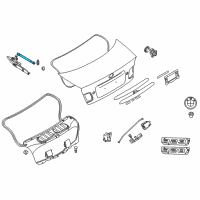 OEM 2004 BMW 325xi Gas Pressurized Spring Diagram - 51-24-8-254-281