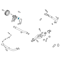 OEM 2015 Hyundai Genesis Gasket-Water Pump, RH Diagram - 21355-3C550